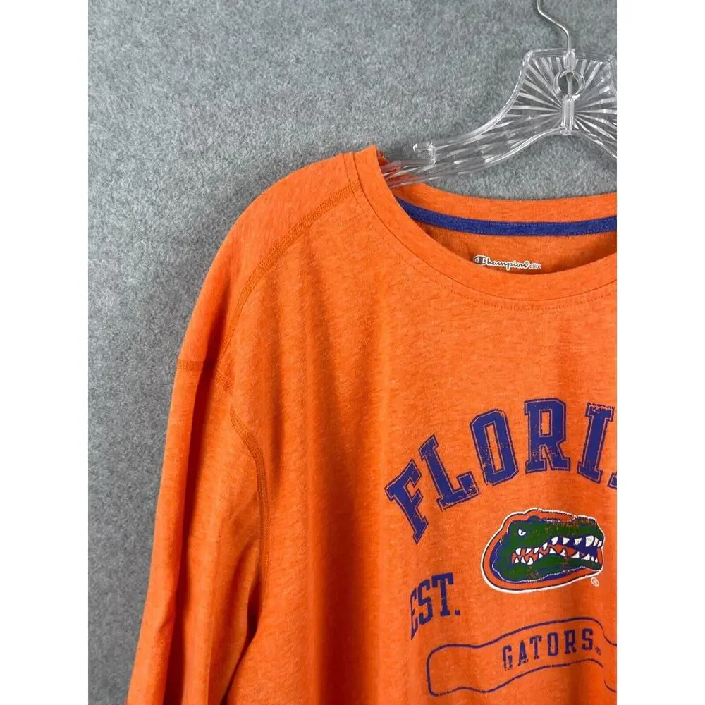 Champion Elite Florida Gators Shirt Men's 2XL Orange Short Sleeve‎ NCAA College - Picture 2 of 8